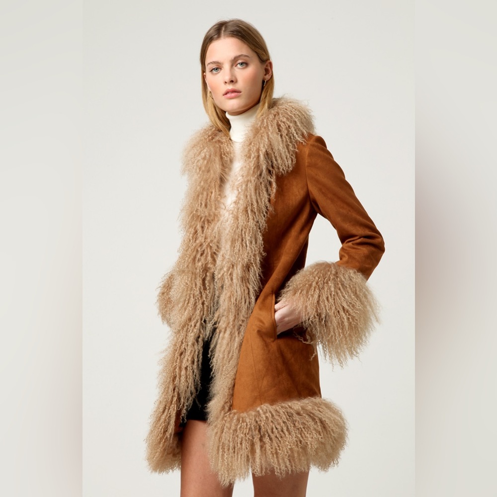 Charlotte Simone Penny Lane Long Afghan Coat